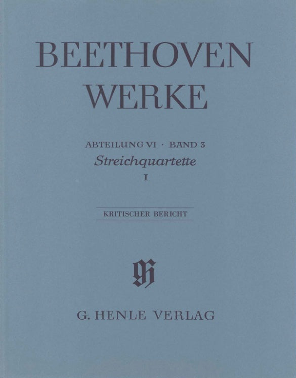 Beethoven: String Quartets I, Op. 18