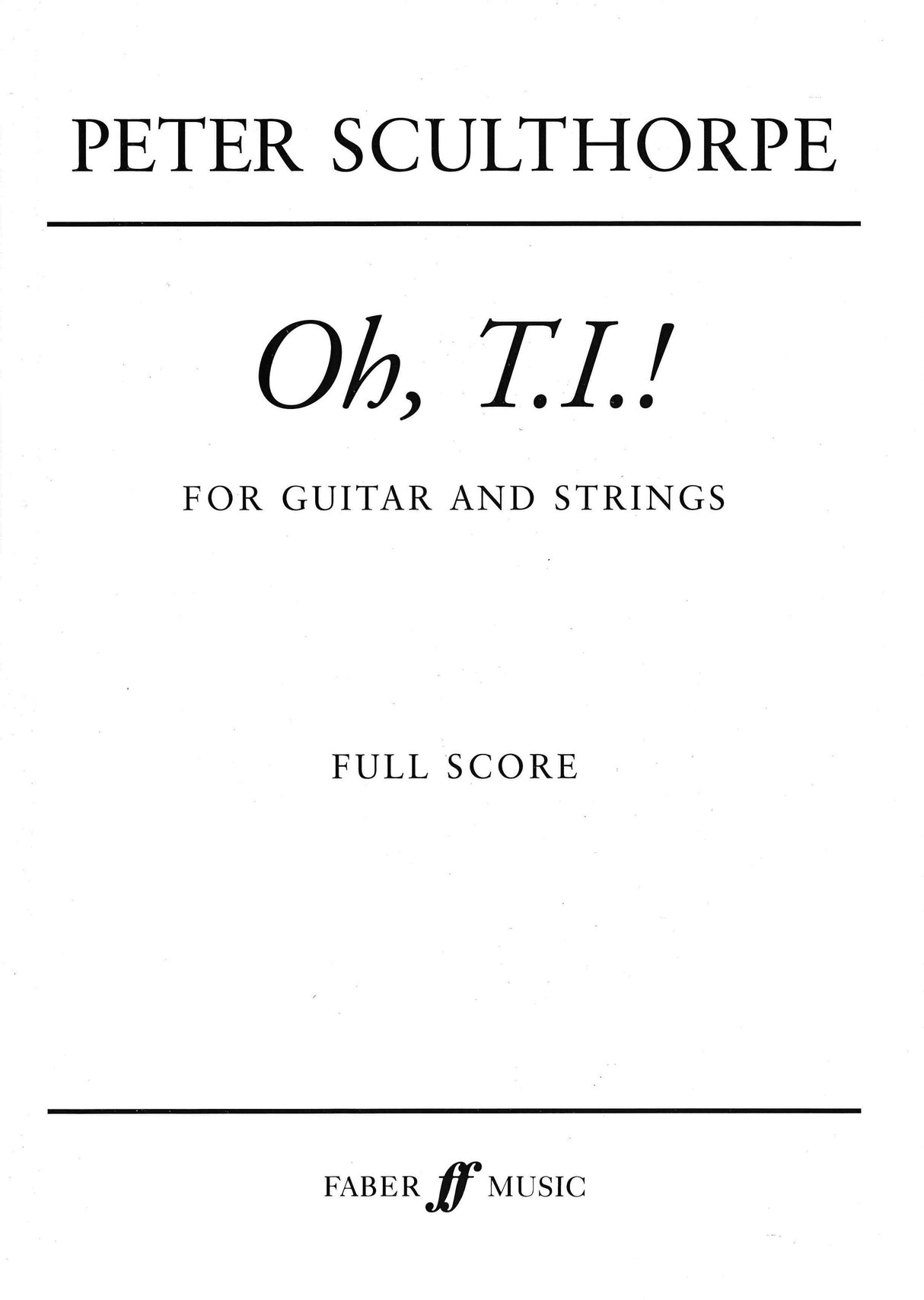 Sculthorpe: Oh, T.I.!