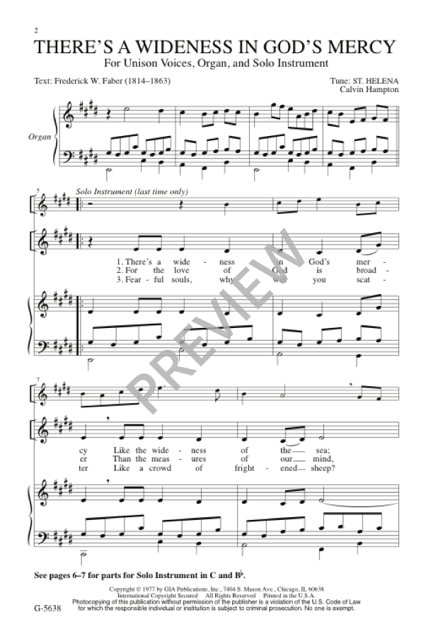 Hampton: There's a Wideness in God's Mercy