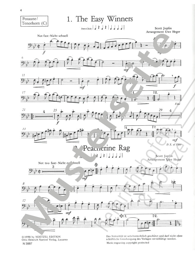 Let's Rag... 10 Ragtimes for Trombone