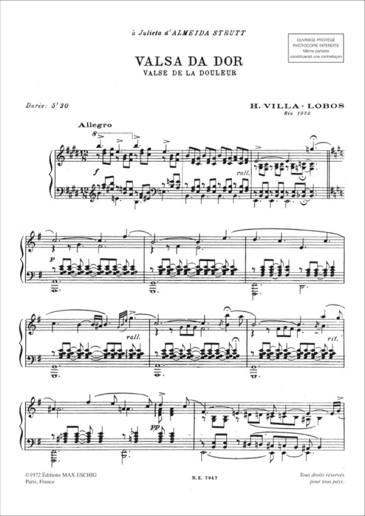 Villa-Lobos: Valsa da dor