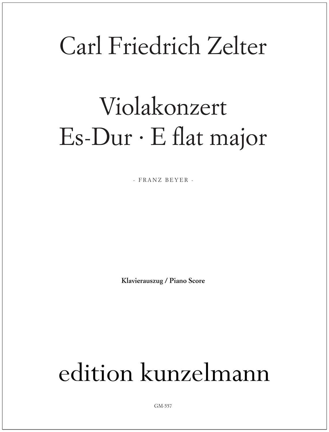 Zelter: Viola Concerto in E-flat Major