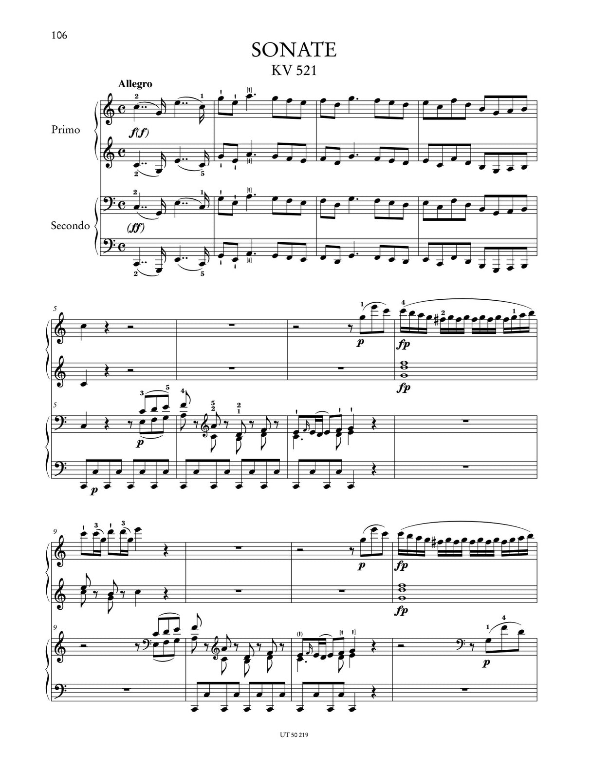 Mozart: Works for Piano Four-Hands