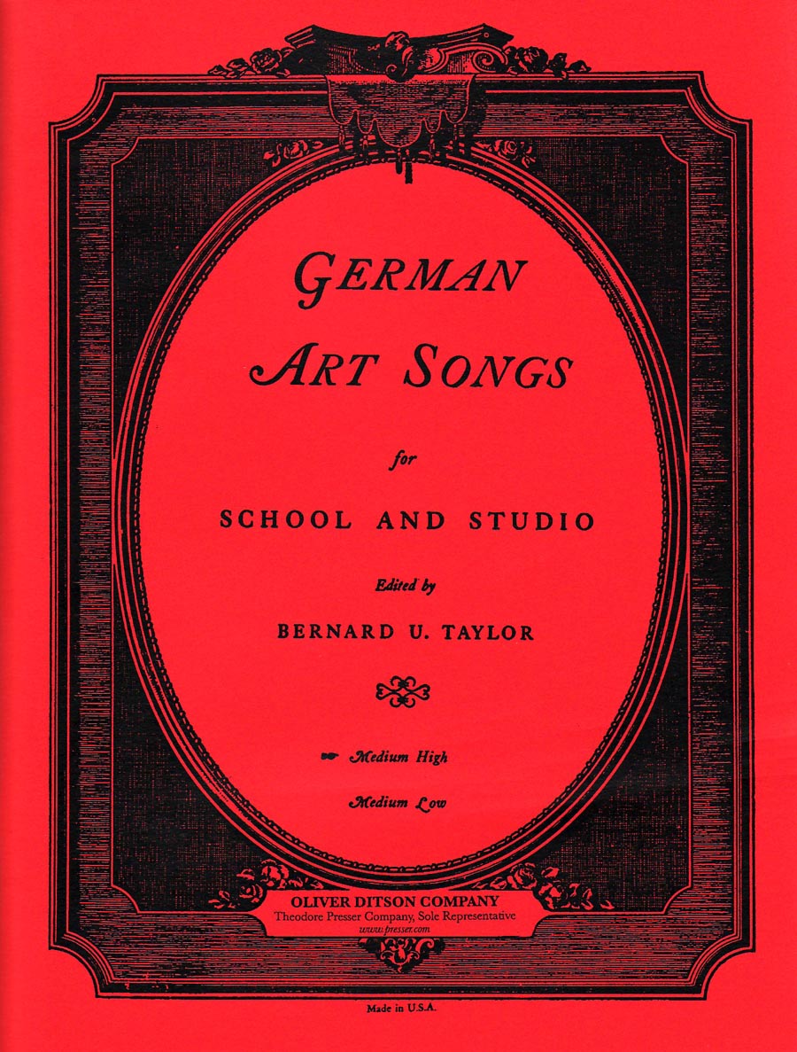 German Art Songs for School and Studio