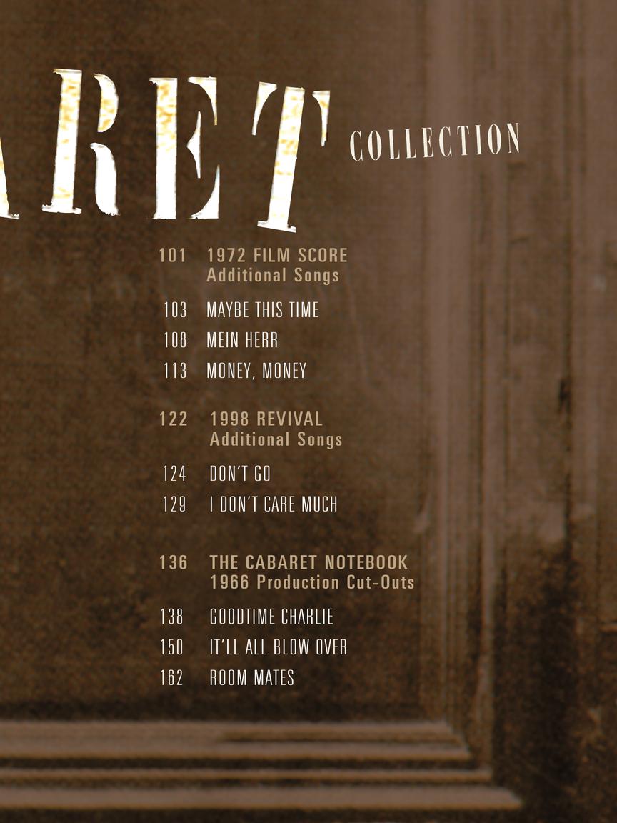 The Complete Cabaret Collection - Vocal Selections