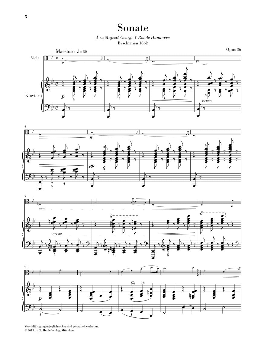 Vieuxtemps: Viola Sonata in B-flat Major, Op. 36