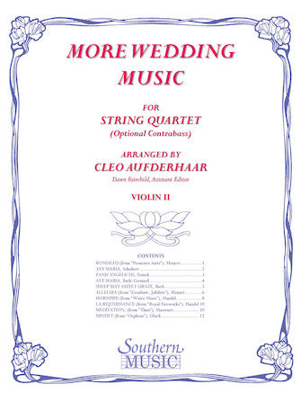 More Wedding Music for String Quartet