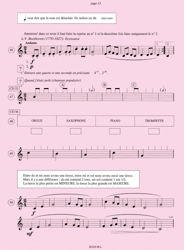 Je découvre la clé de sol et la clé de fa - Volume 1