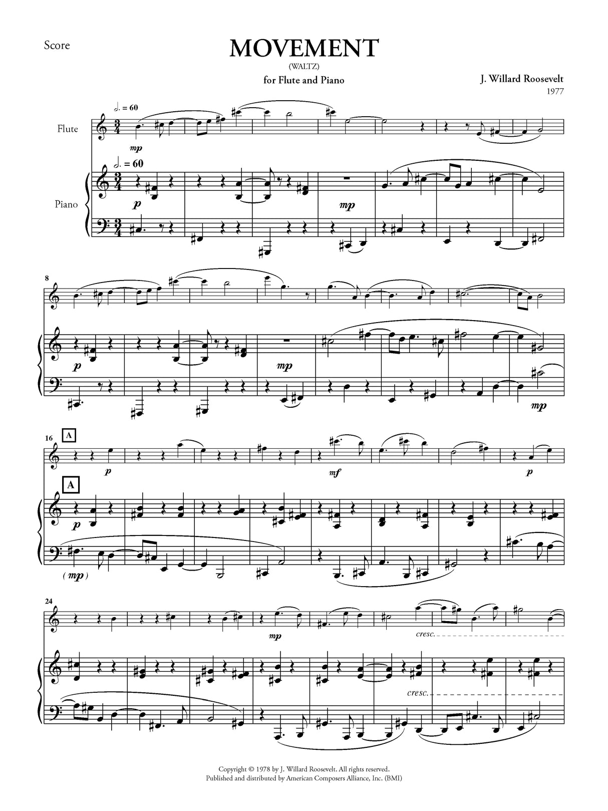 Roosevelt: Movement (Waltz)