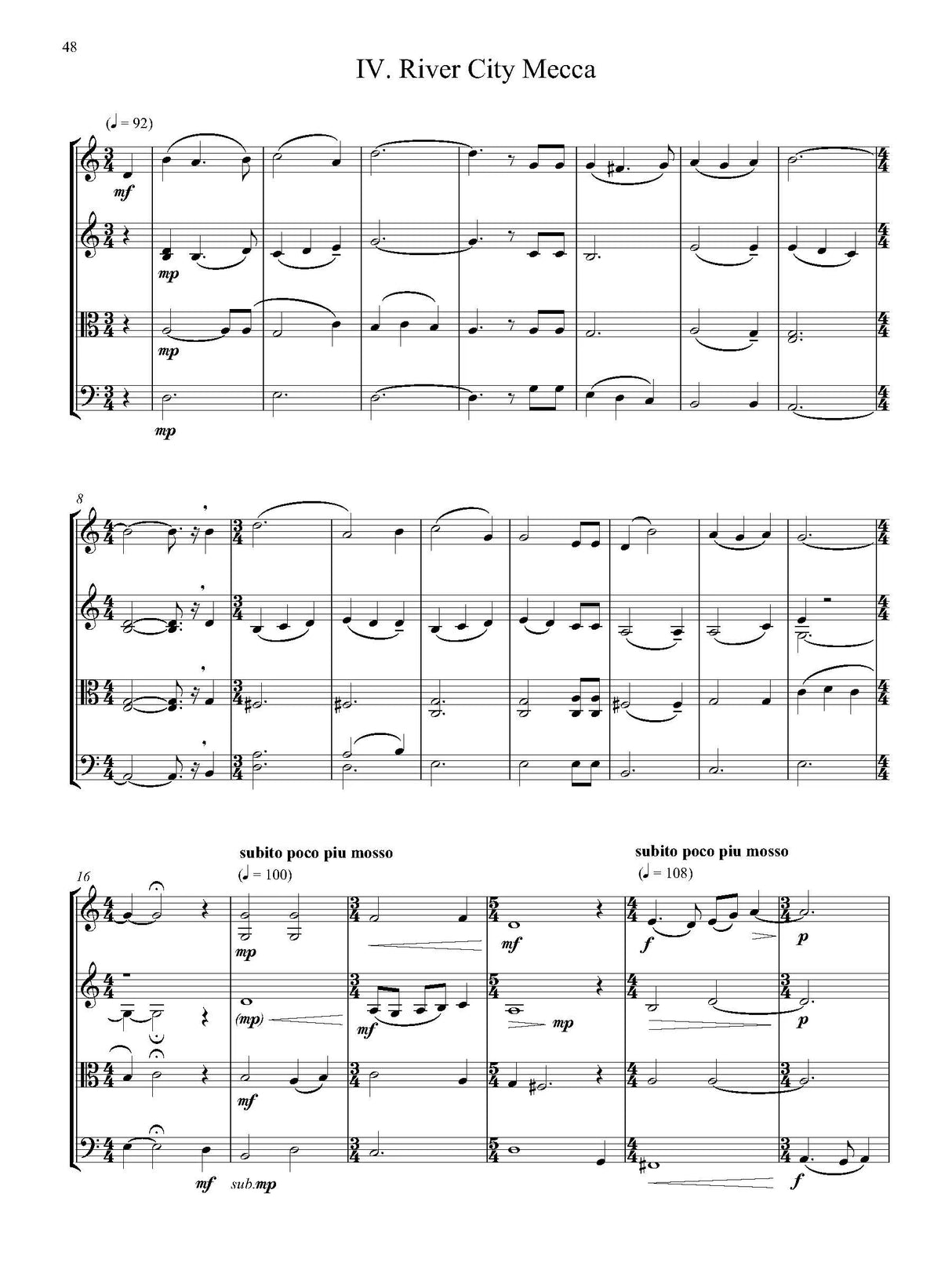 Glinsky: Allegheny Quartet