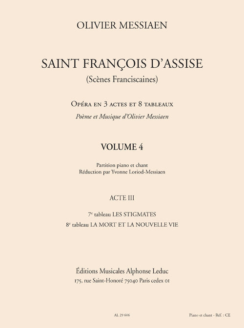 Messiaen: Saint Francois d'Assise