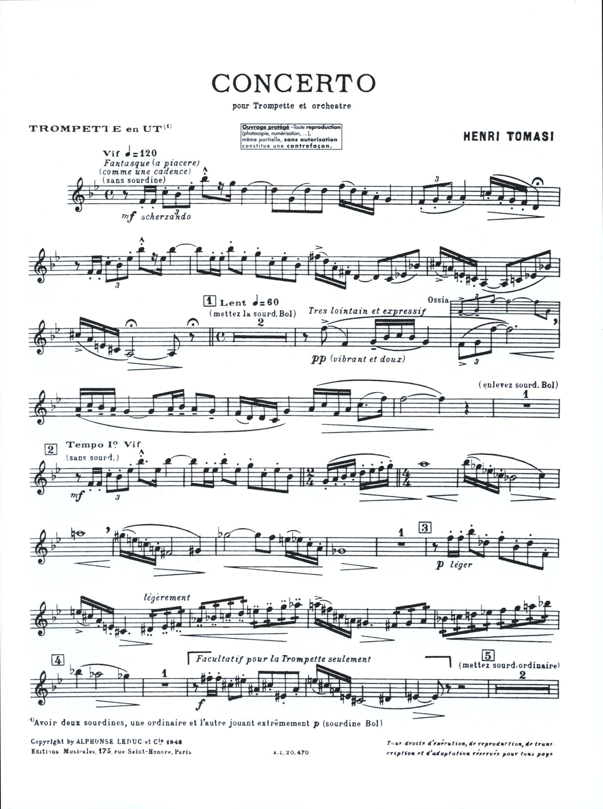 Tomasi: Trumpet Concerto