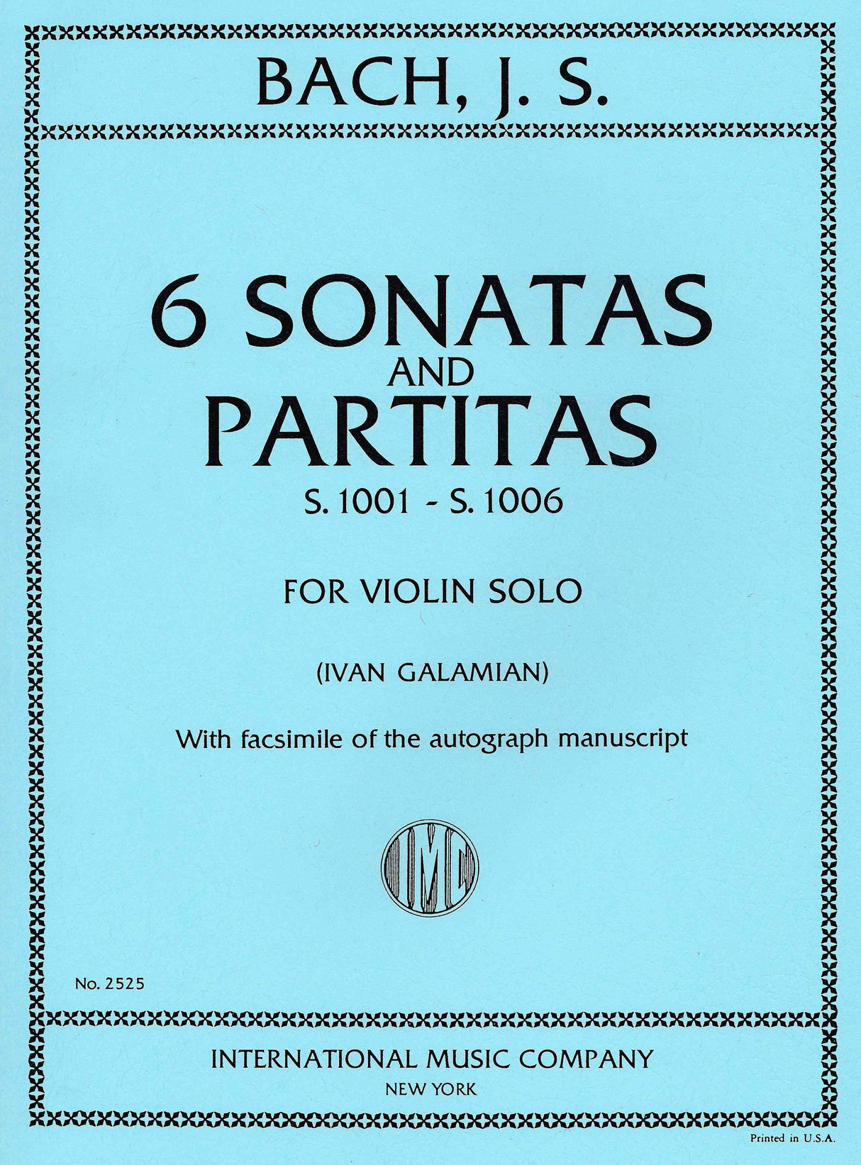 Bach: 6 Sonatas and Partitas for Solo Violin, BWV 1001-1006