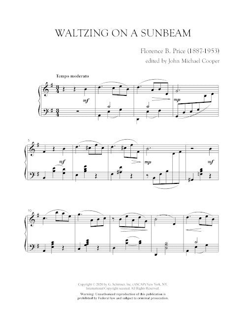 Price: Waltzing on a Sunbeam