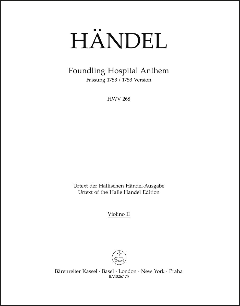Handel: Foundling Hospital Anthem, HWV 268