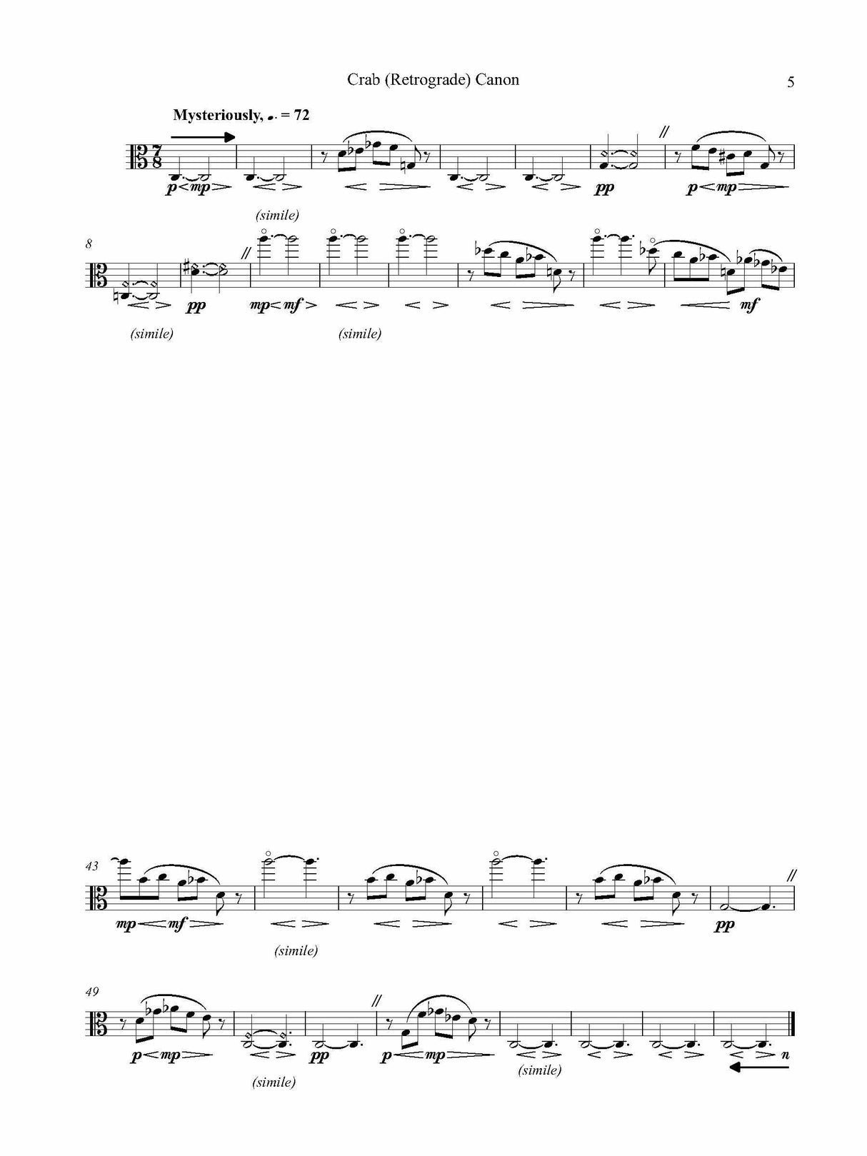 Rockmaker: Canons for Solo Viola