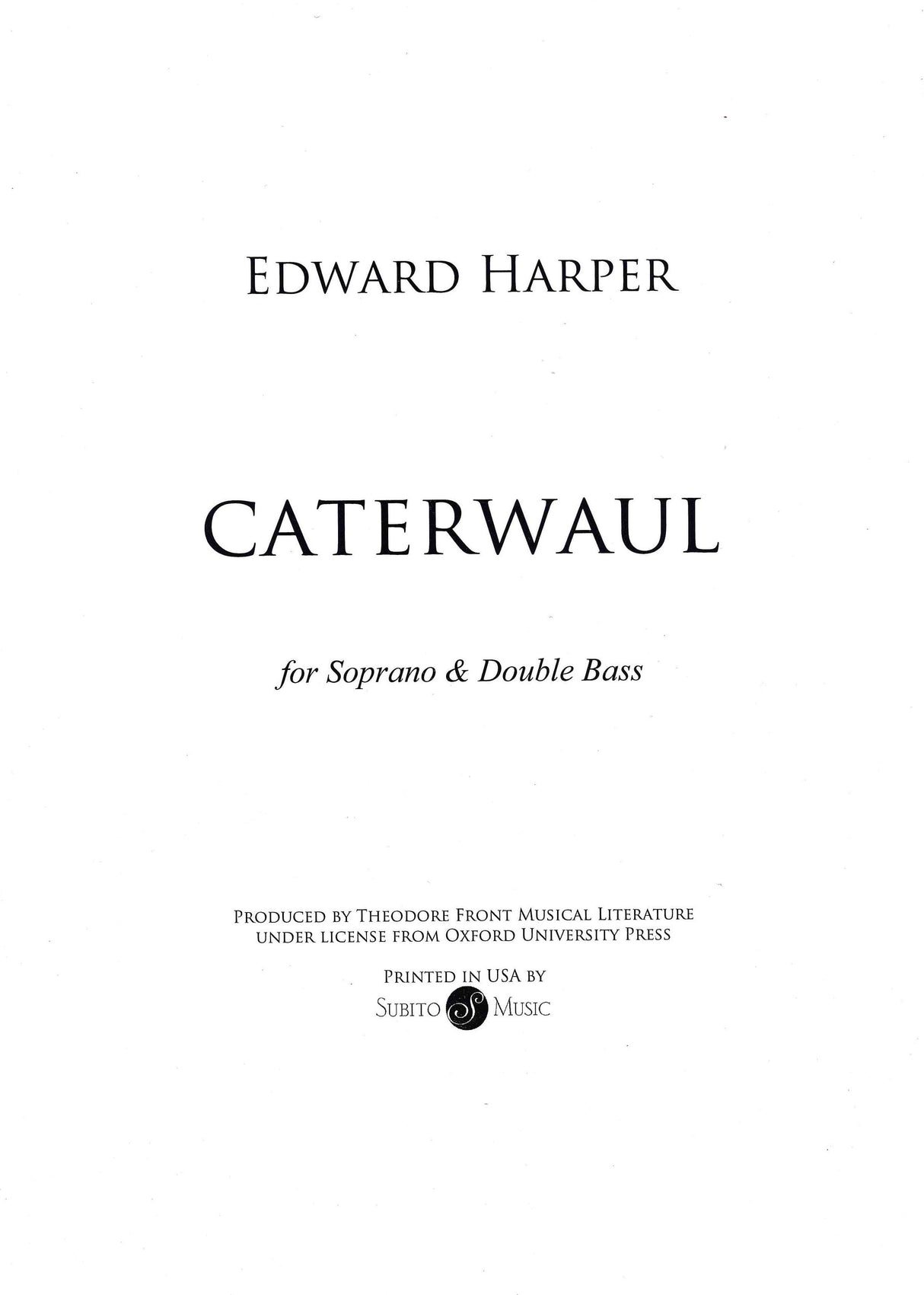 Harper: Caterwaul