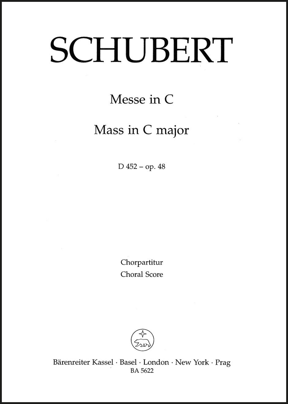 Schubert: Mass in C Major, D 452, Op. 48