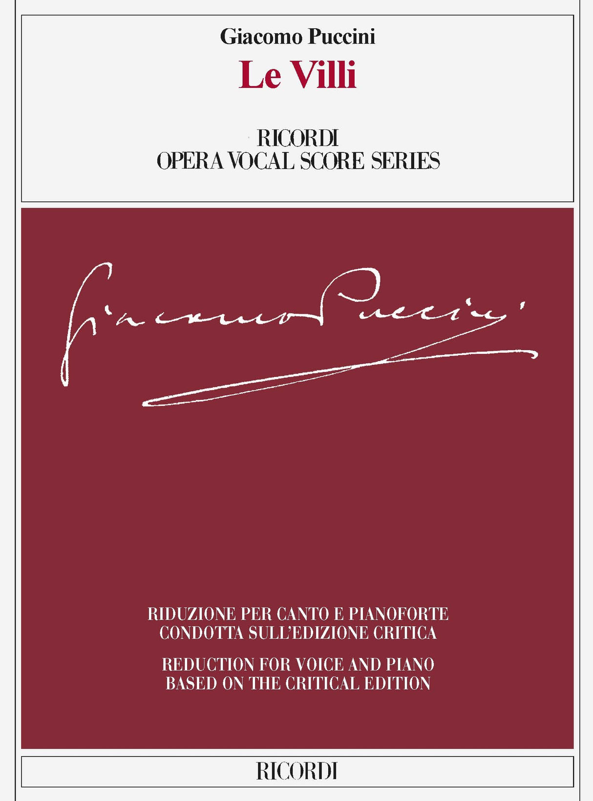 Puccini: Le Villi