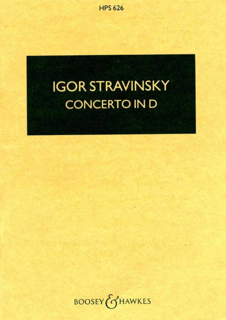 Stravinsky: Concerto in D