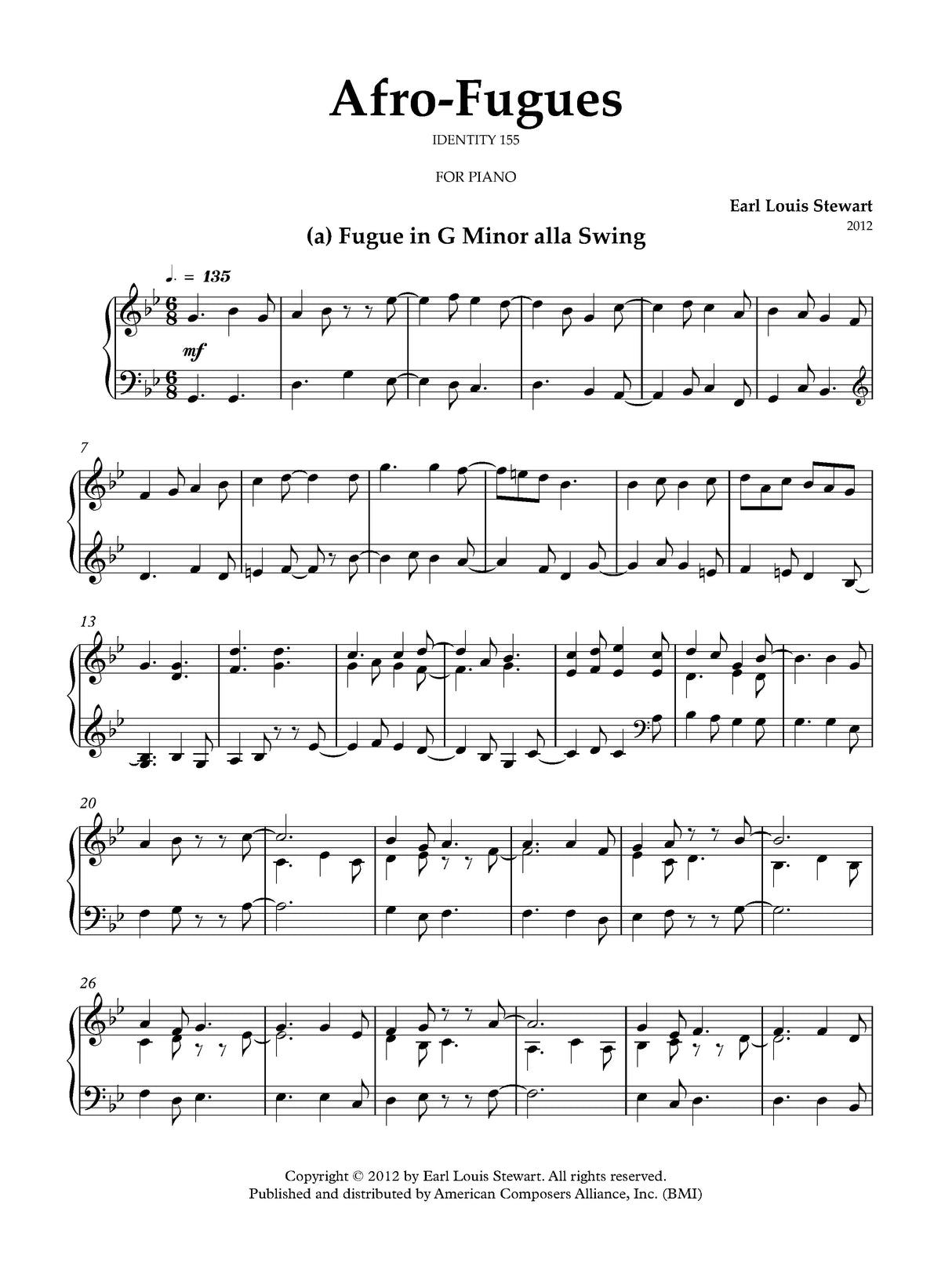 Stewart: Afro-Fugues