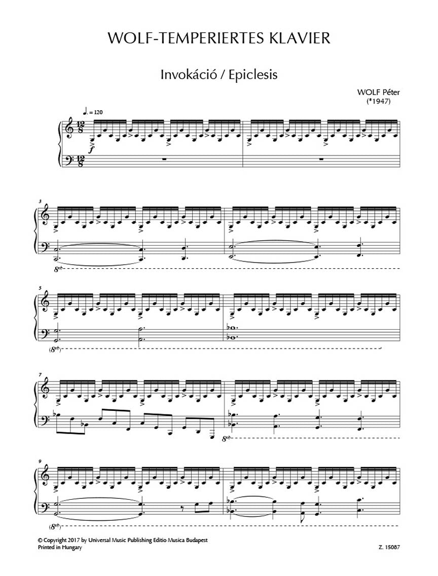 P.E. Wolf: Wolf-Tempered Piano