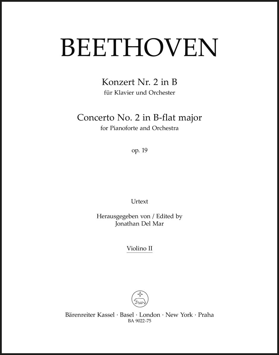 Beethoven: Piano Concerto No. 2 in B-flat Major, Op. 19