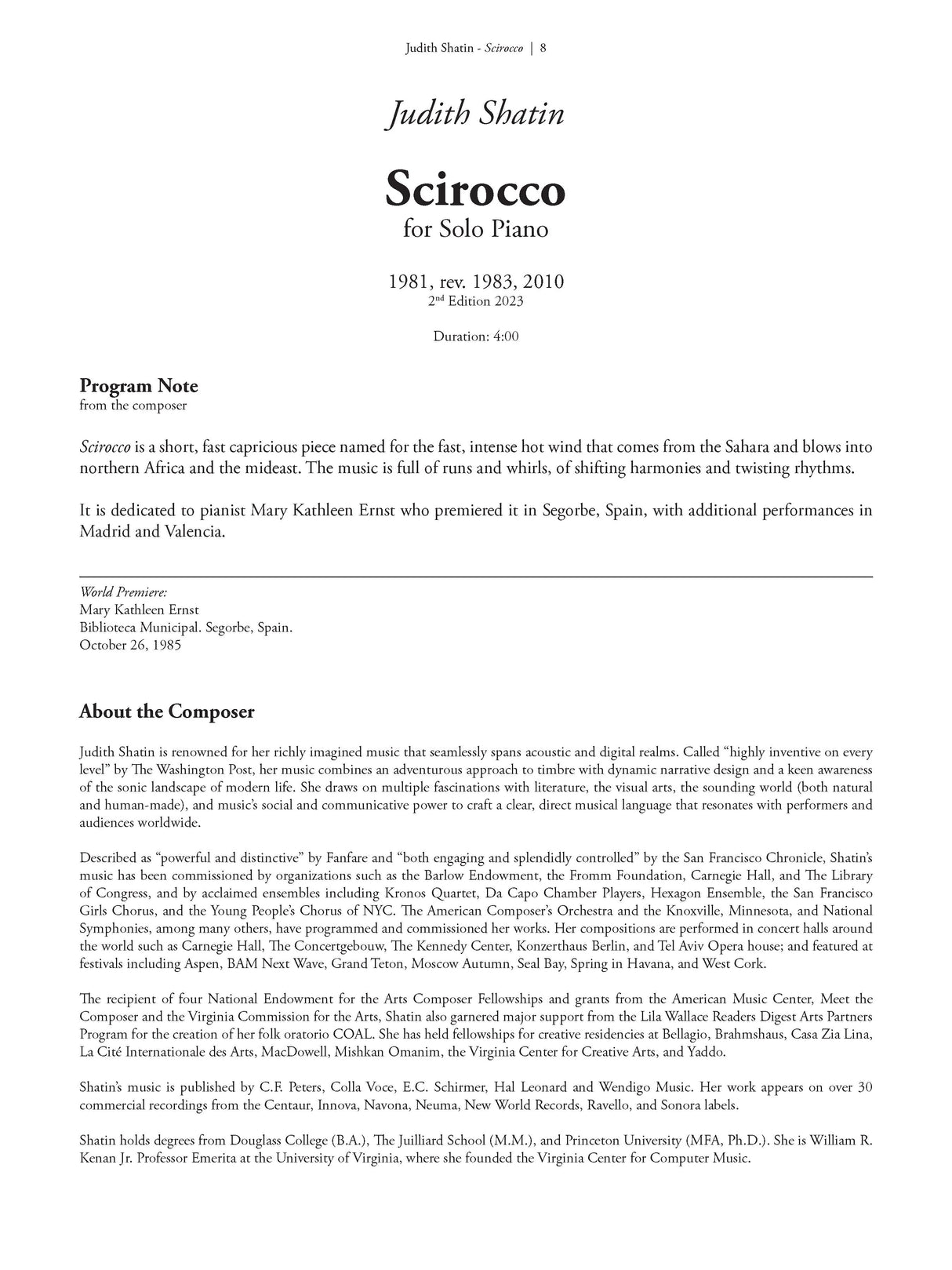 Shatin: Scirocco