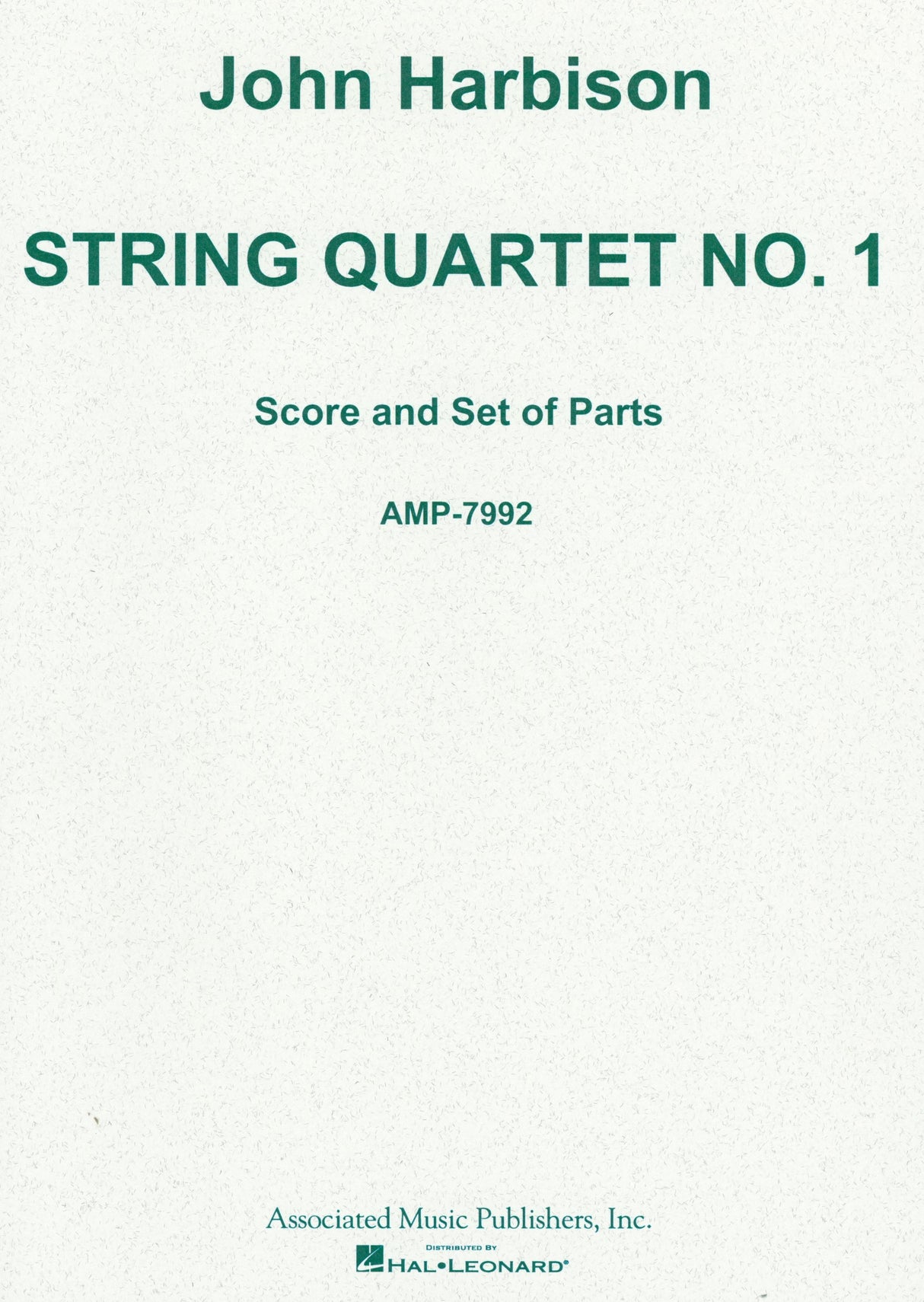 Harbison: String Quartet No. 1