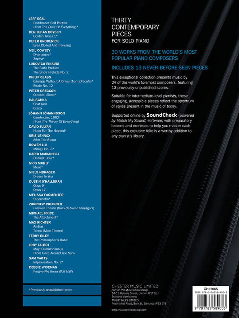 30 Contemporary Pieces for Solo Piano