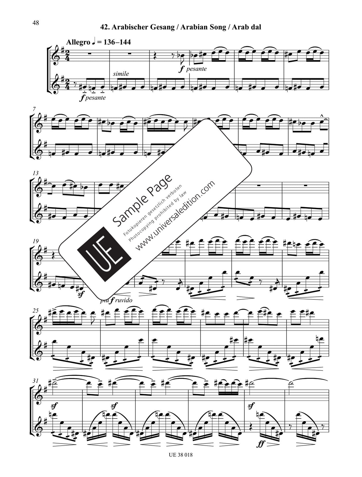 Bartók: 44 Duos (arr. for 2 flutes)