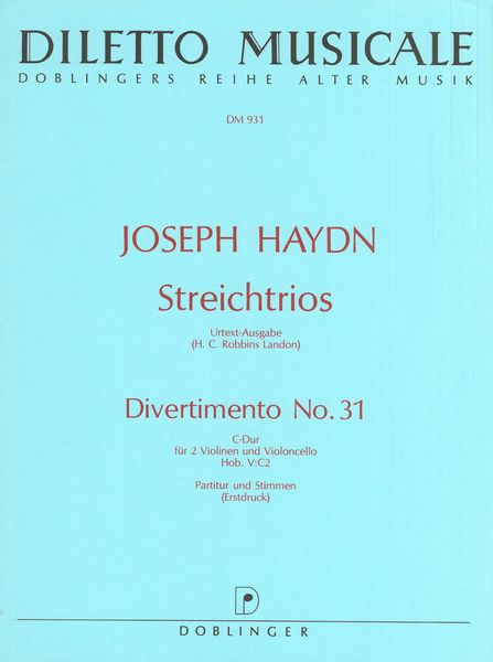 Haydn: Divertimento in C Major, Hob. V:C2