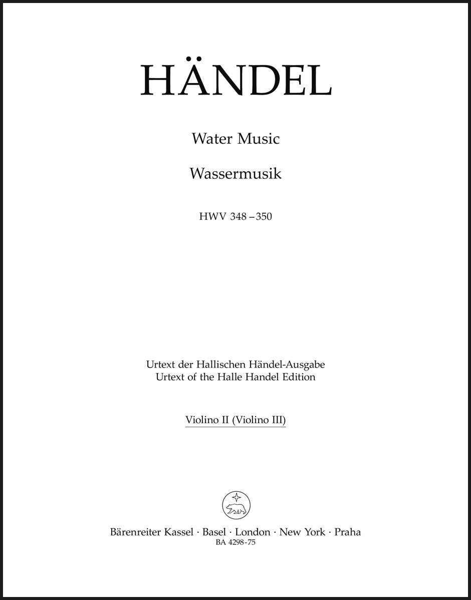 Handel: Water Music, HWV 348-350
