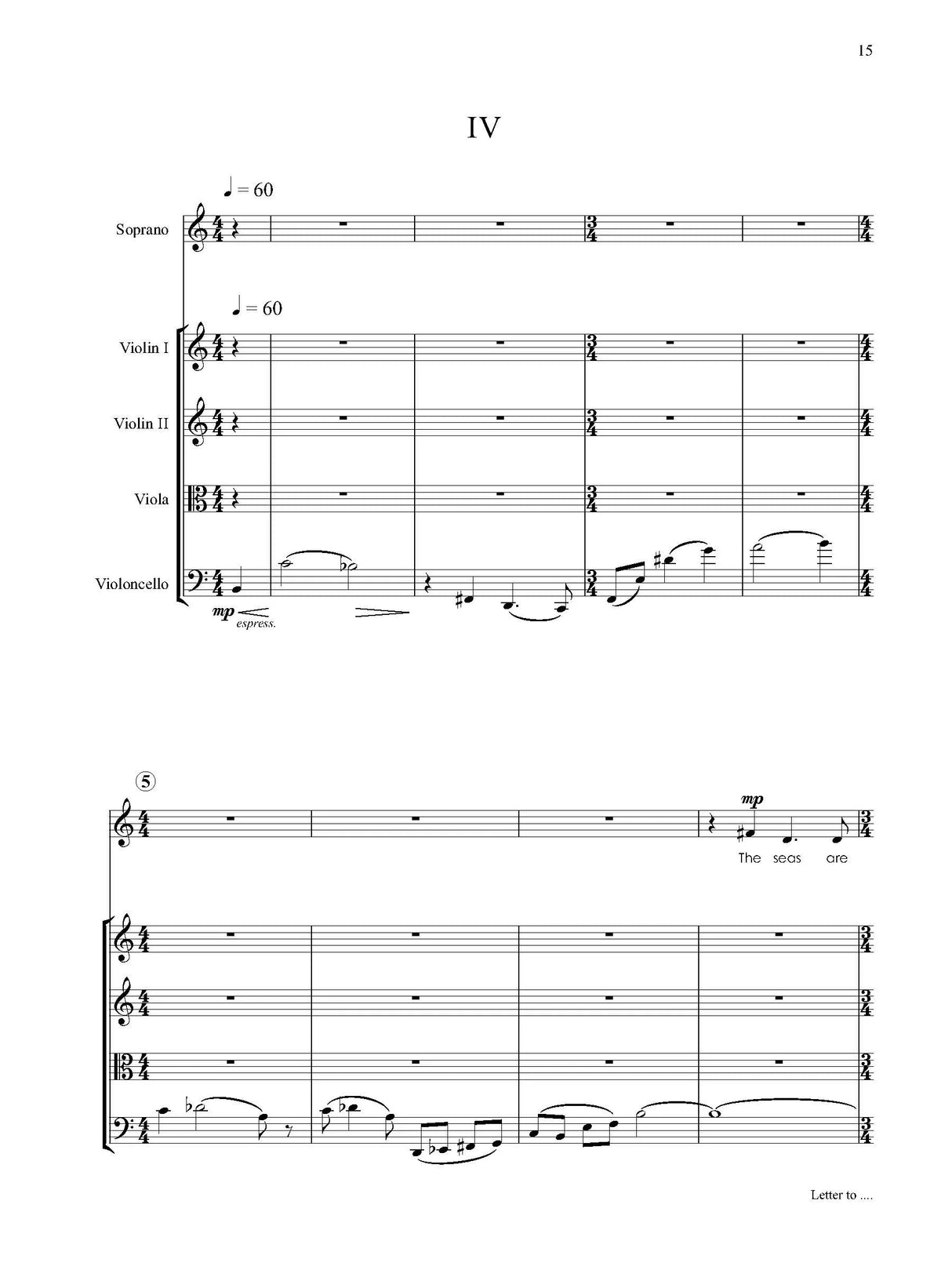 Van de Vate: Letter to a Friend's Loneliness