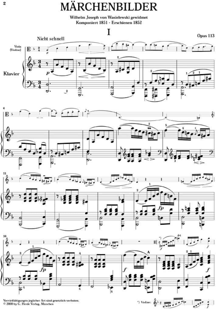 Schumann: Fairy-Tale Pictures, Op. 113