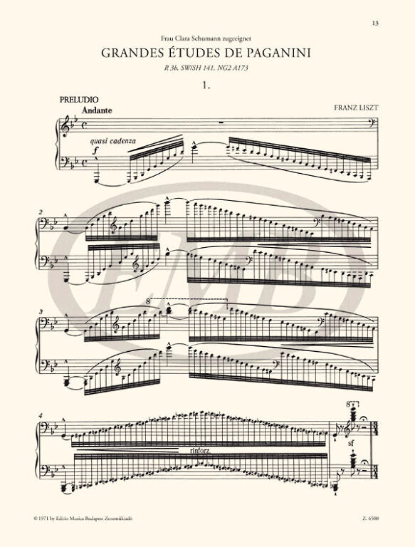 Liszt: Grandes Études de Paganini