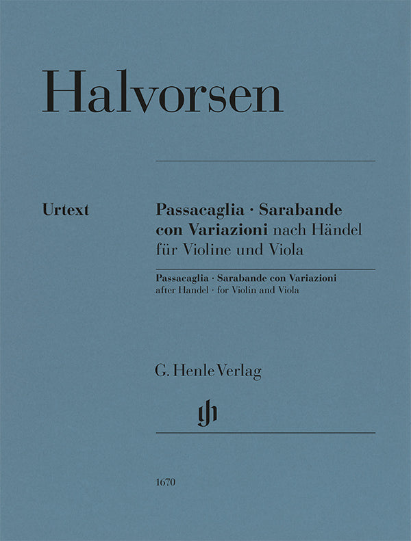 Halvorsen: Passacaglia & Sarabande con Variazioni