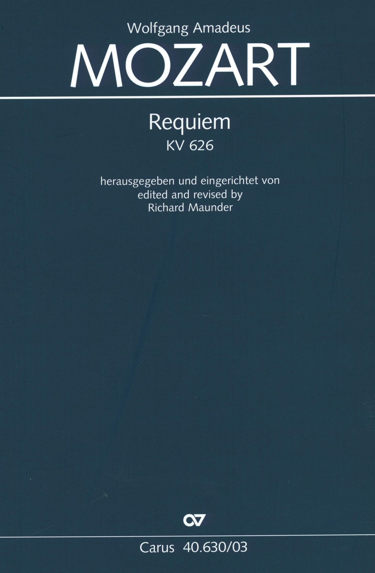 Mozart: Requiem, K. 626 (ed. Maunder)
