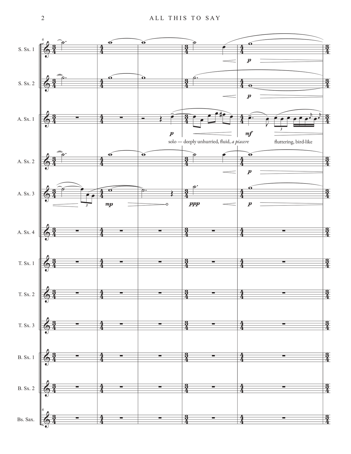 Candey: All This To Say