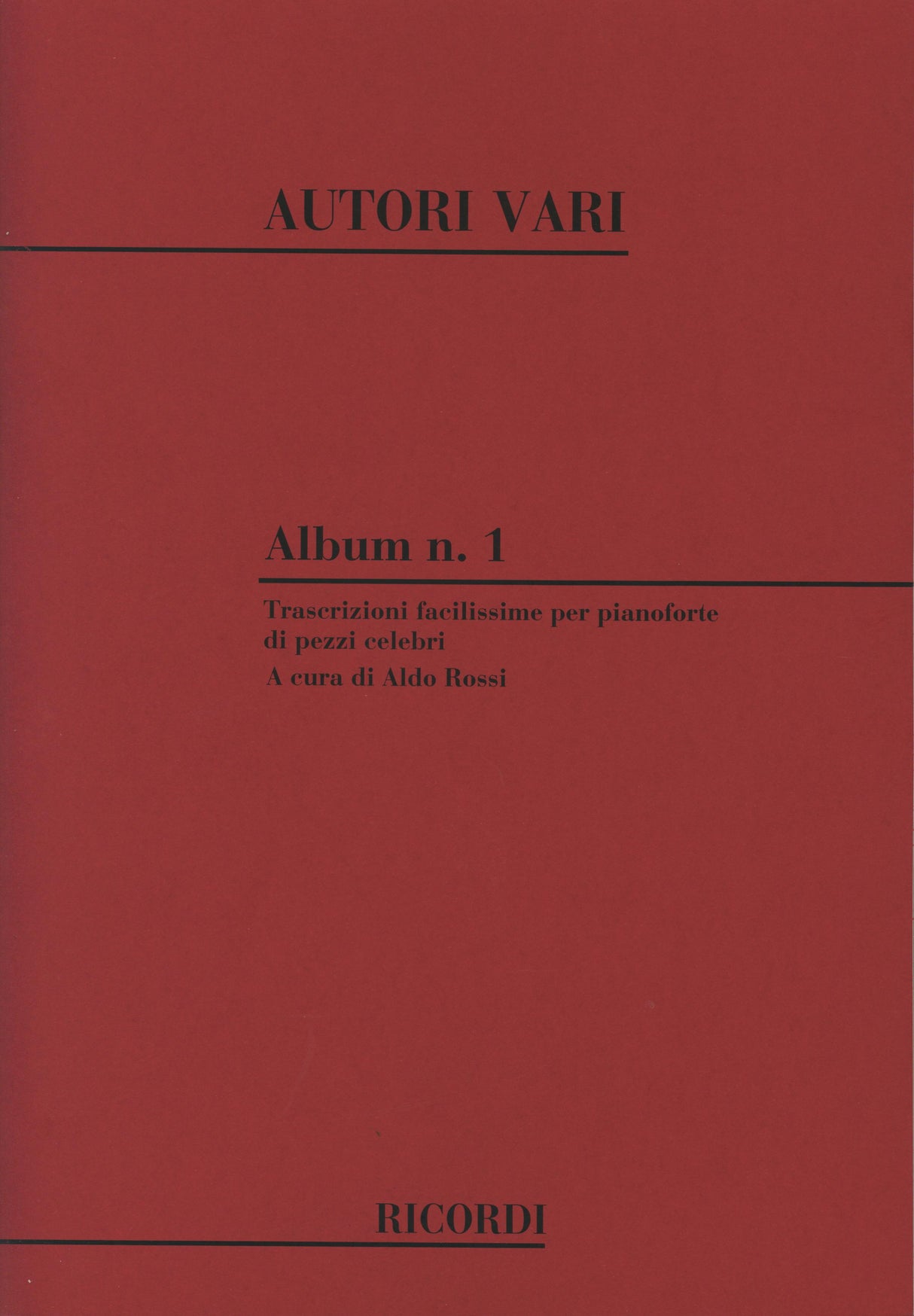 Musical Pearls Album No. 1: Piano Collections