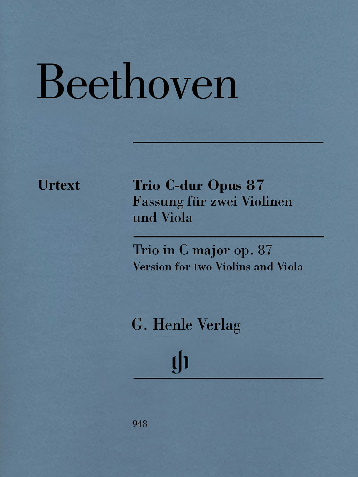 Beethoven: Trio in C Major, Op. 87