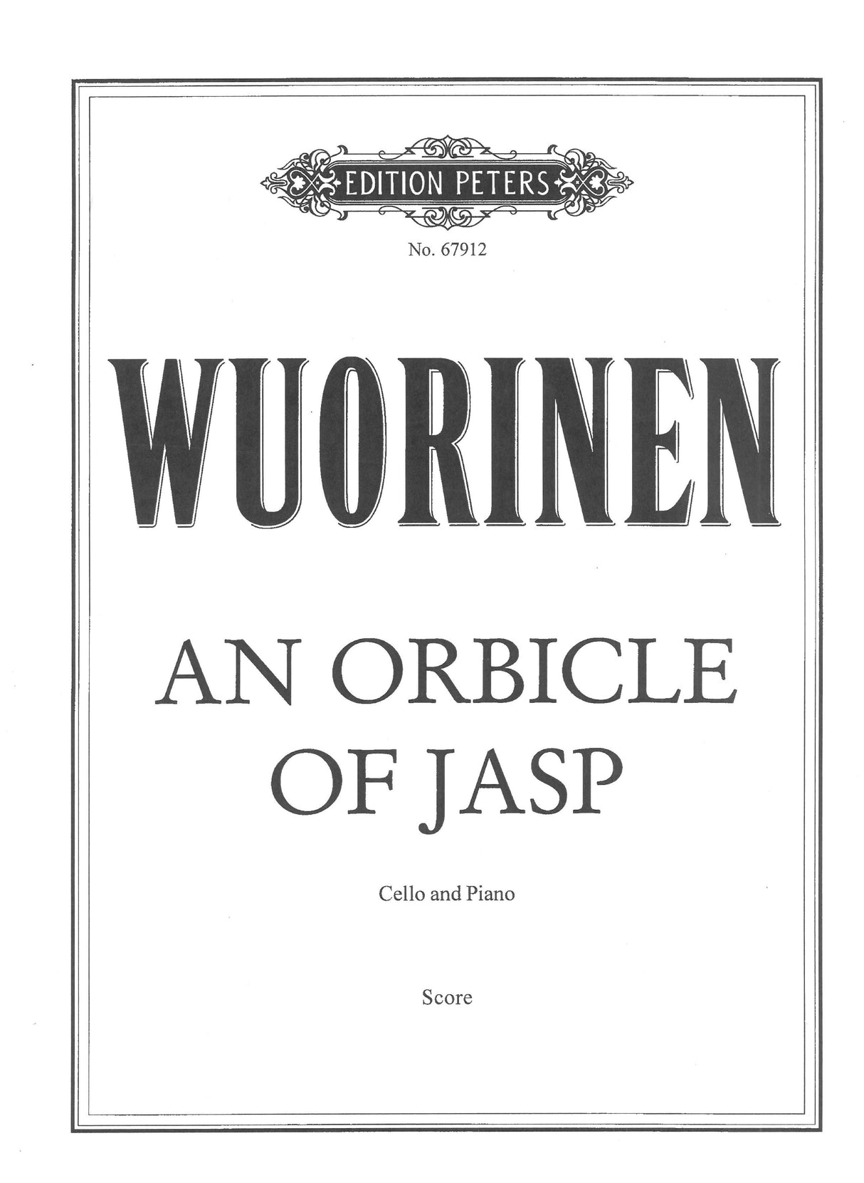 Wuorinen: An Orbicle of Jasp
