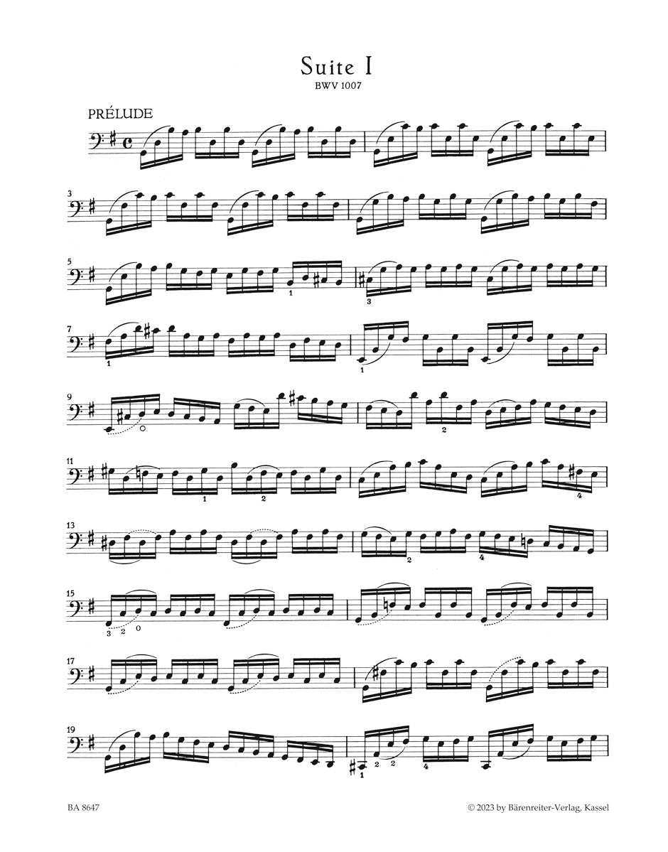 Bach: Cello Suite No. 1 in G Major, BWV 1007