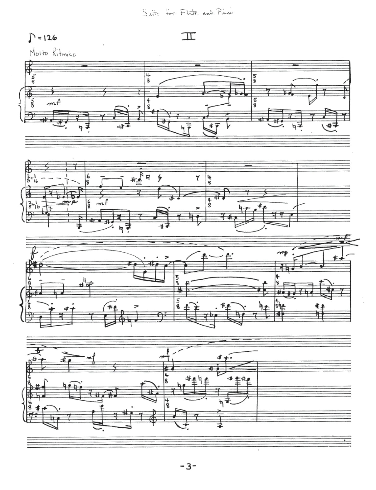 T.W. Owens: Suite for Flute and Piano