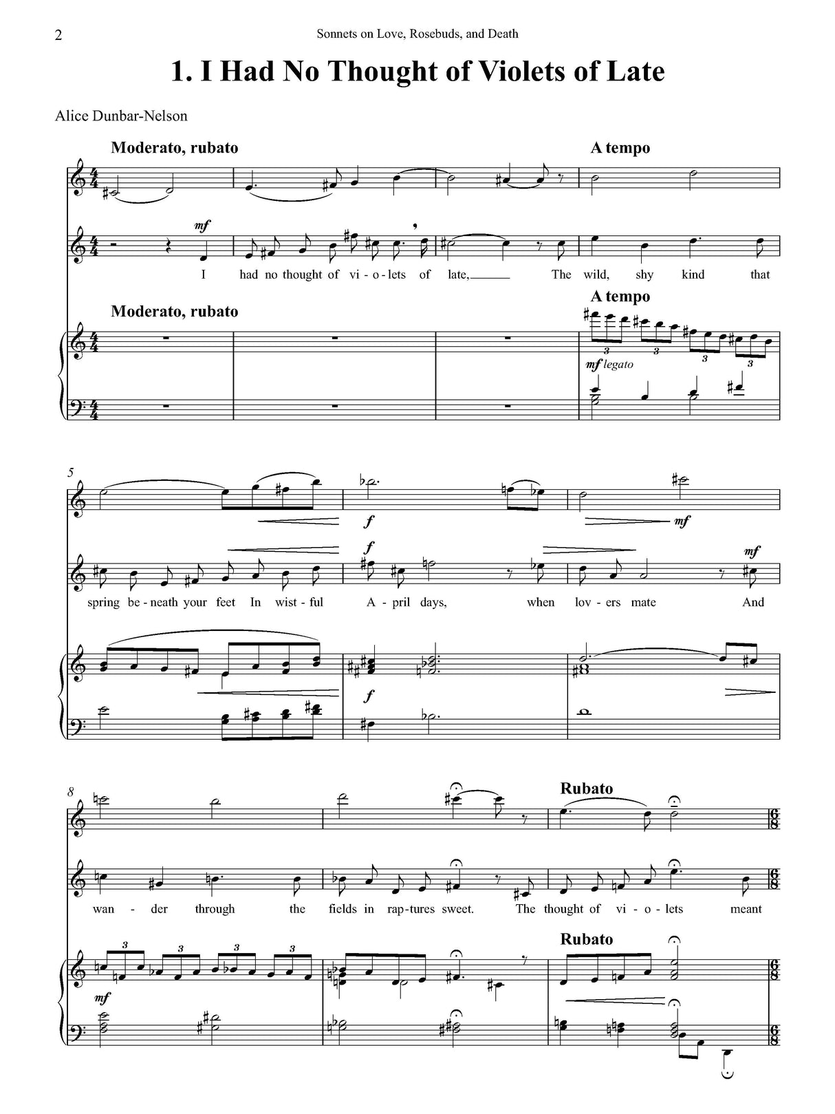 Moore: Sonnets On Love, Rosebuds and Death