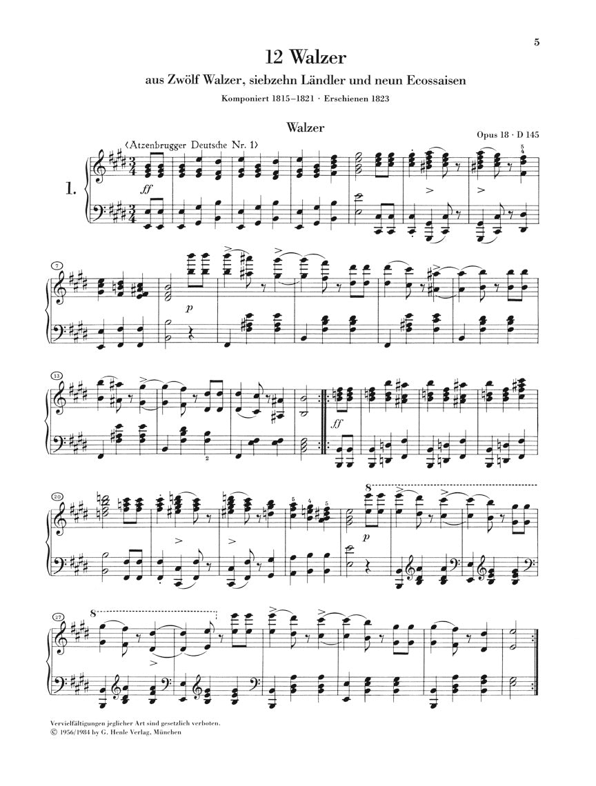 Schubert: Selected Dances