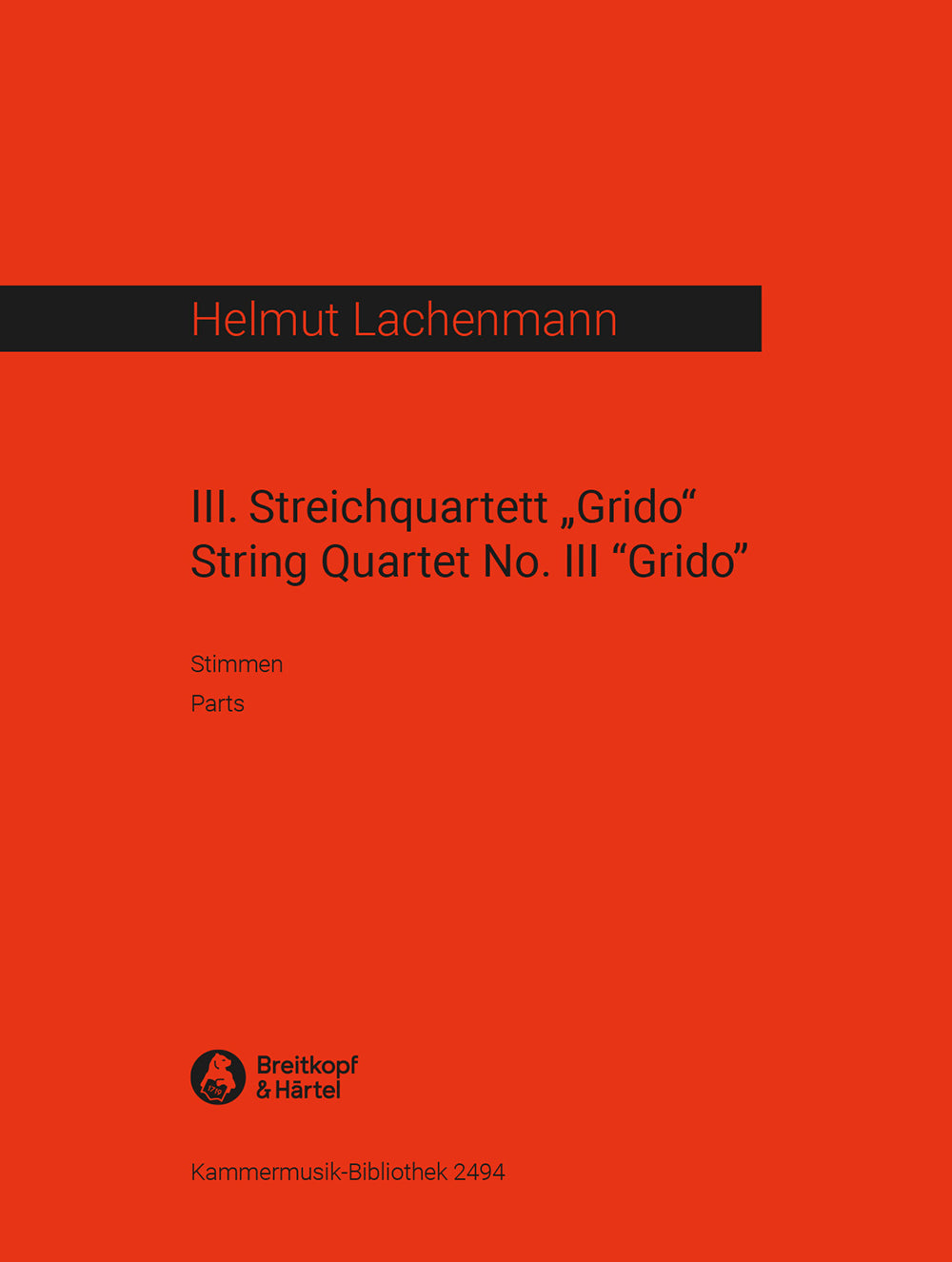 Lachenmann: String Quartet No. 3 "Grido"