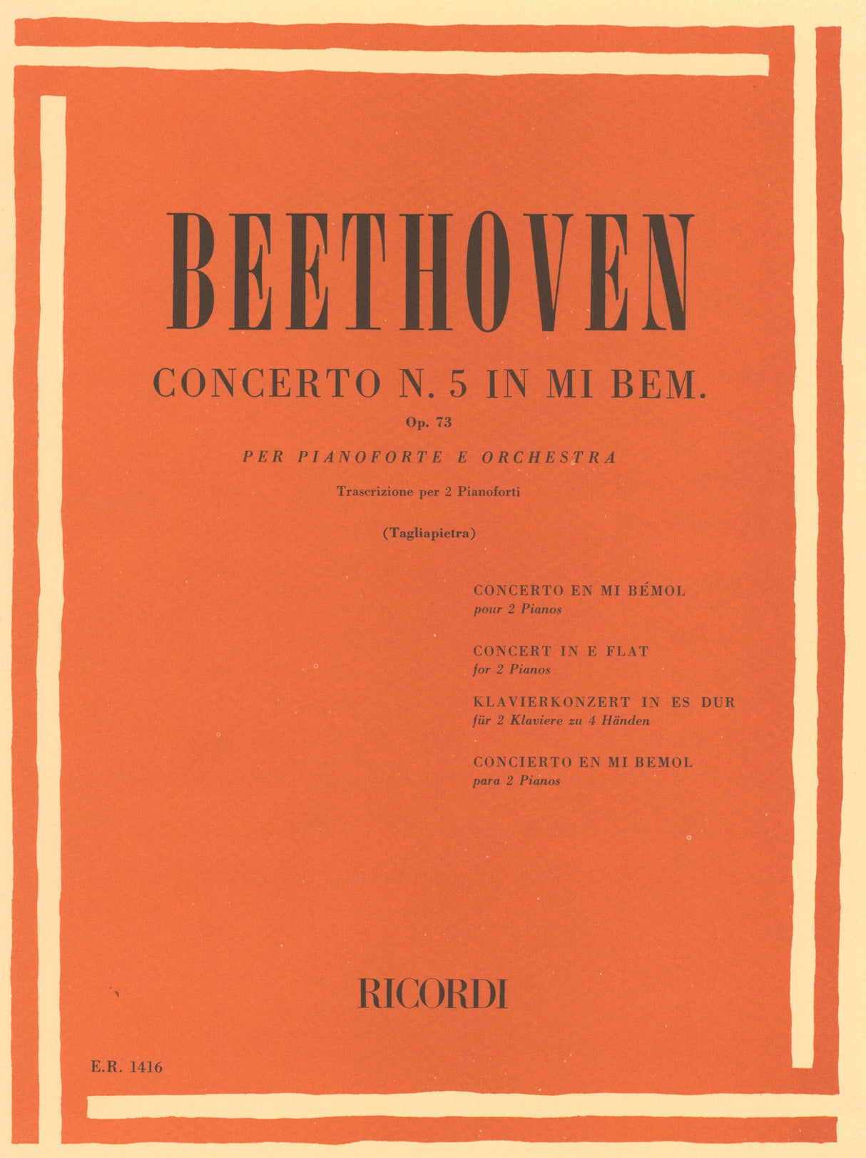 Beethoven: Piano Concerto No. 5 in E-flat Major, Op. 73