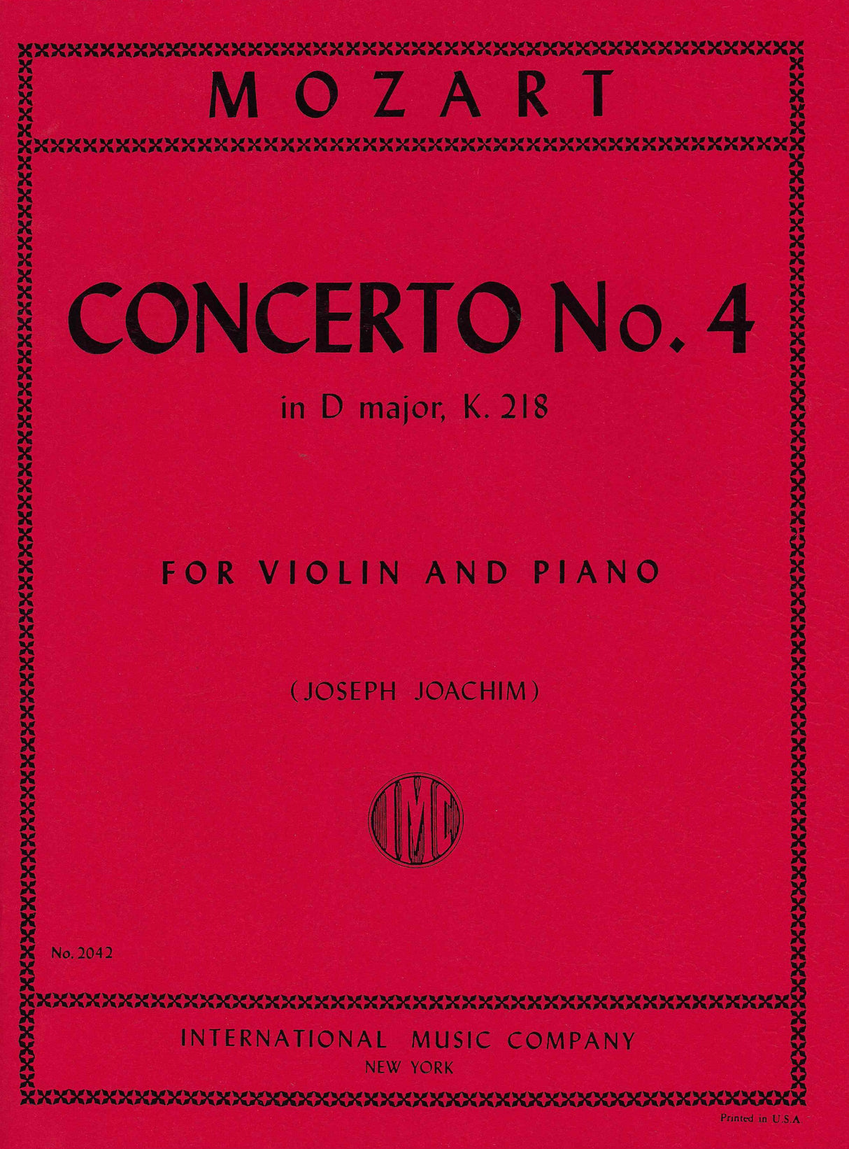 Mozart: Violin Concerto No. 4 in D Major, K. 218