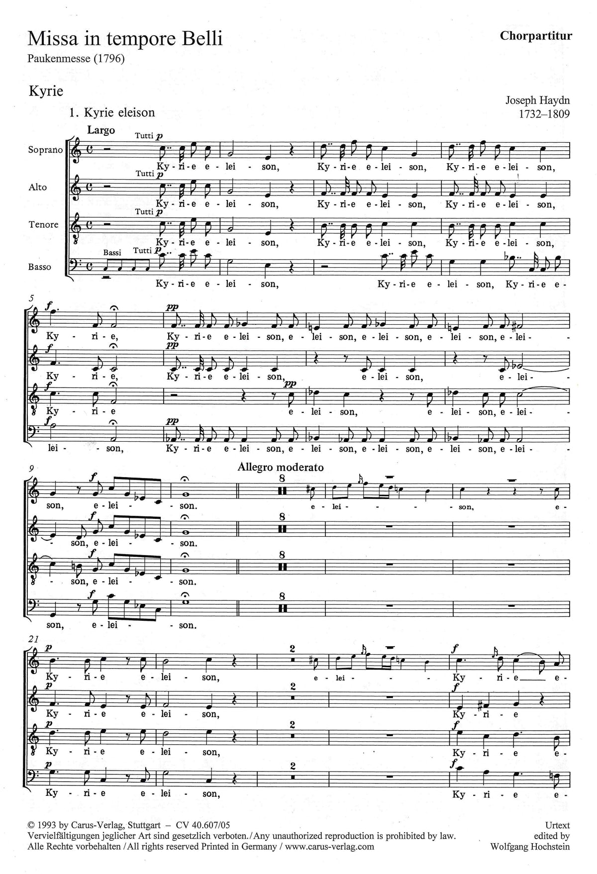 Haydn: Missa in Tempore Belli, Hob. XXII:9